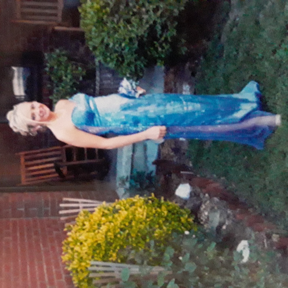 Purple formal dress